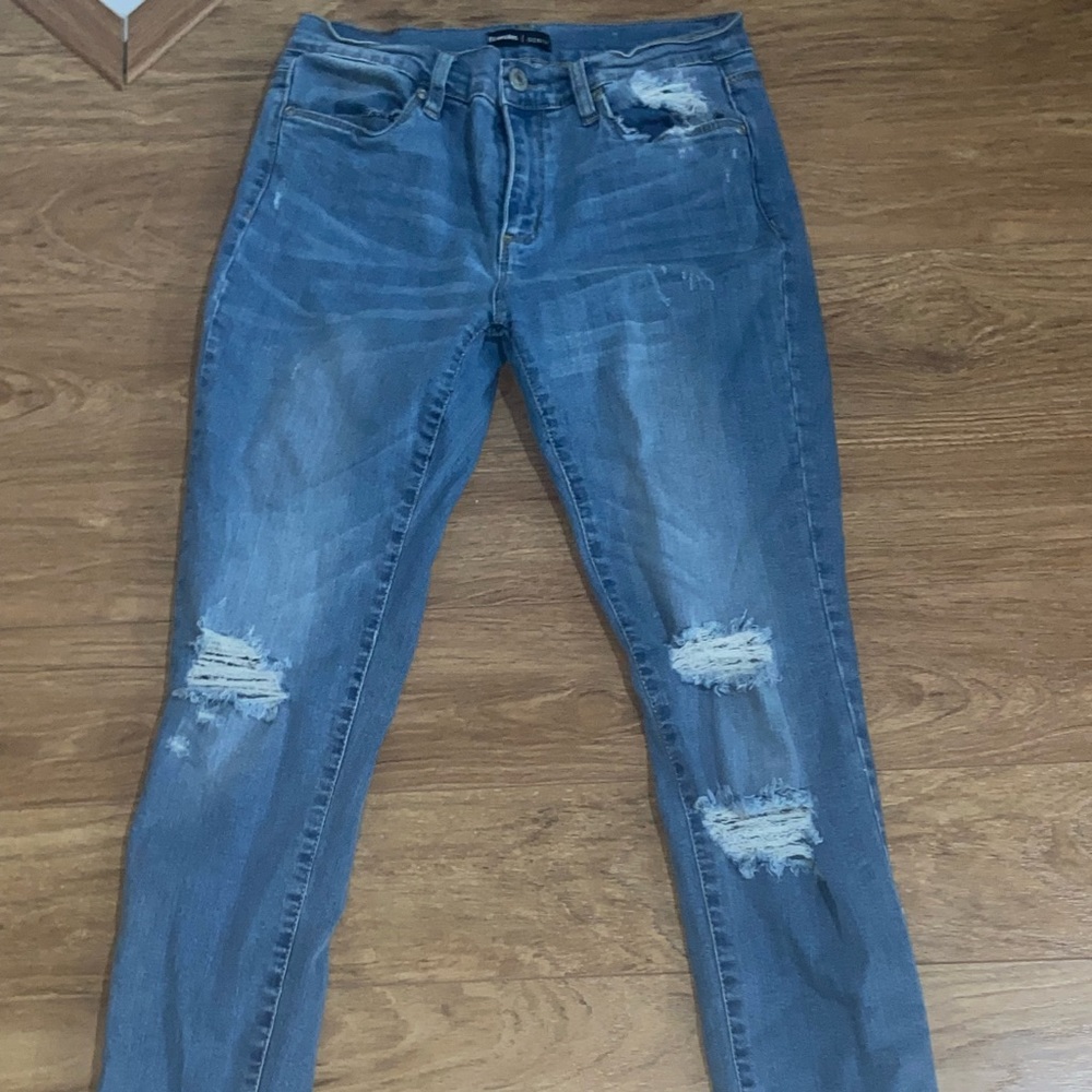 Distressed jeans